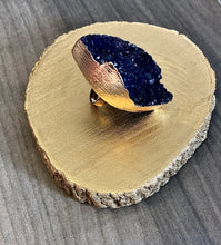 Load image into Gallery viewer, European Gold Plated Blue Boho Oversized Ring
