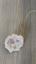 Load and play video in Gallery viewer, The Cream Gemstone Necklace
