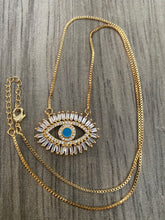 Load image into Gallery viewer, Crystal Evil Eye Necklace
