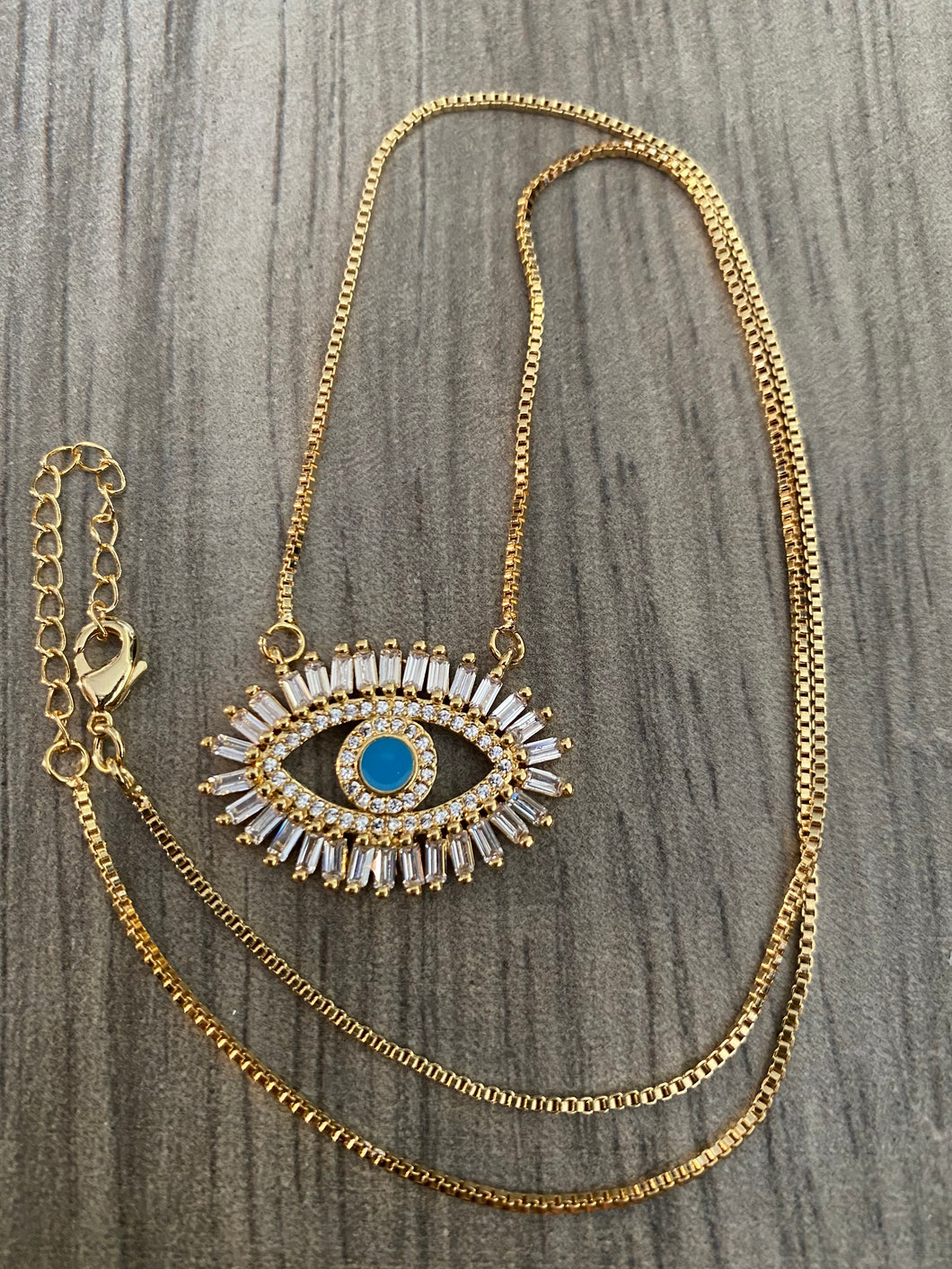 Crystal Evil Eye Necklace