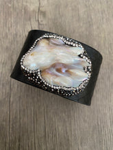 Load image into Gallery viewer, Leather Pearl Bracelet
