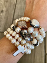 Load image into Gallery viewer, Stacked Cross Boho Bracelet
